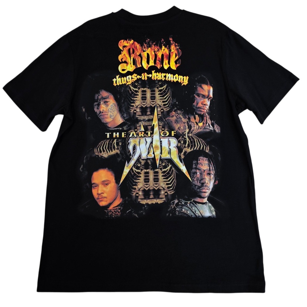 Bone Thugs N Harmony Shirt L NWT Shoe Palace The Art of War Graphic Black Tee